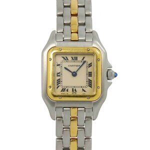 Cartier Panthere one Row SM Quartz Cream Dial K18YG Ladies Watch 90264958